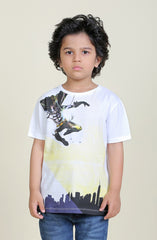 Batman On Mission Tee-White