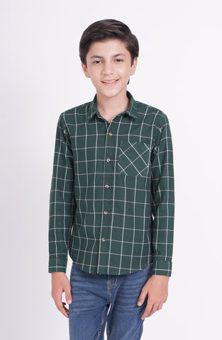 Boys Yarn Dyed Check Shirt