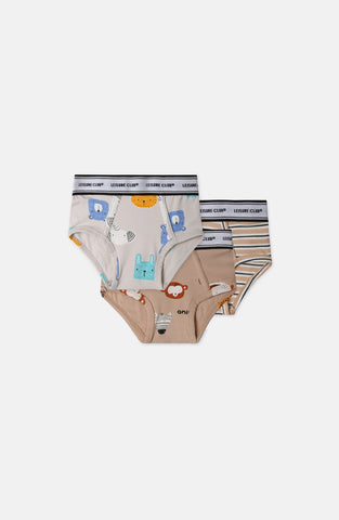 Printed 3 Pack Underwear