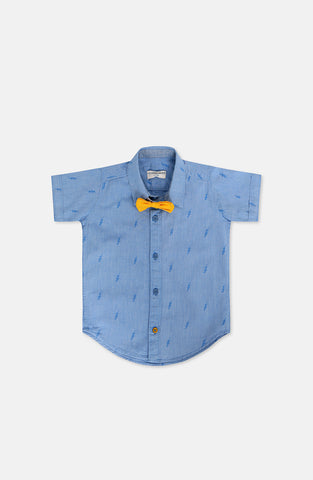 Jacquard Bow Shirt