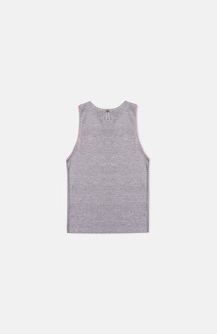 Htr Grey Laced Vest