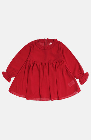 Pleated Collar Dress