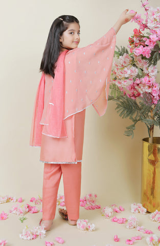 Cinderella 3 Pc Lawn Suit - Pink