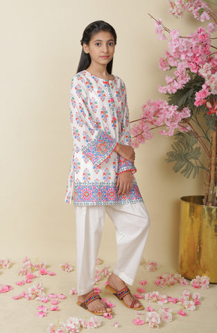 Cinderella 2 Pc Lawn Suit - Multi