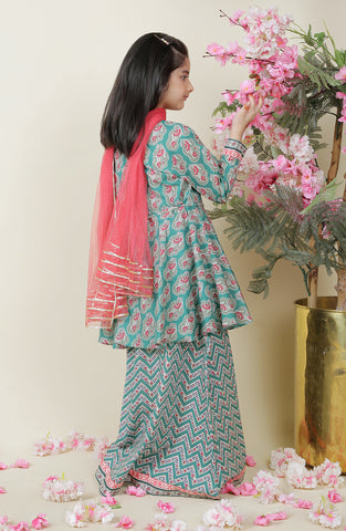 Ghulabo 3 Pc Printed Lawn Suit