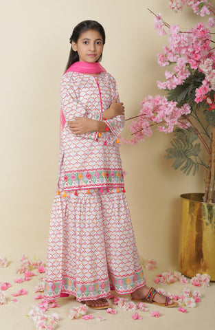 Rano 3 Pc Lawn Suit - Multi