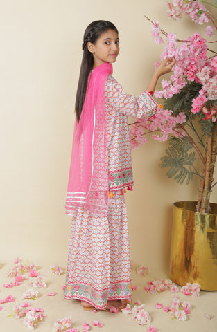 Rano 3 Pc Lawn Suit - Multi