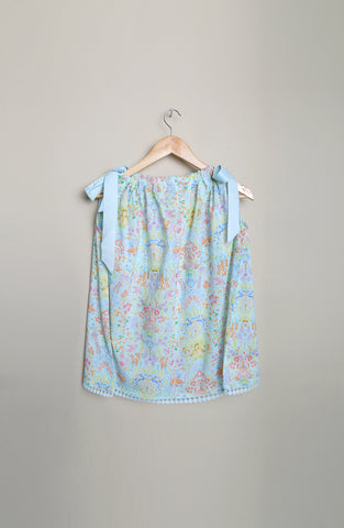 Printed Zebunissa Lawn Top - Multi