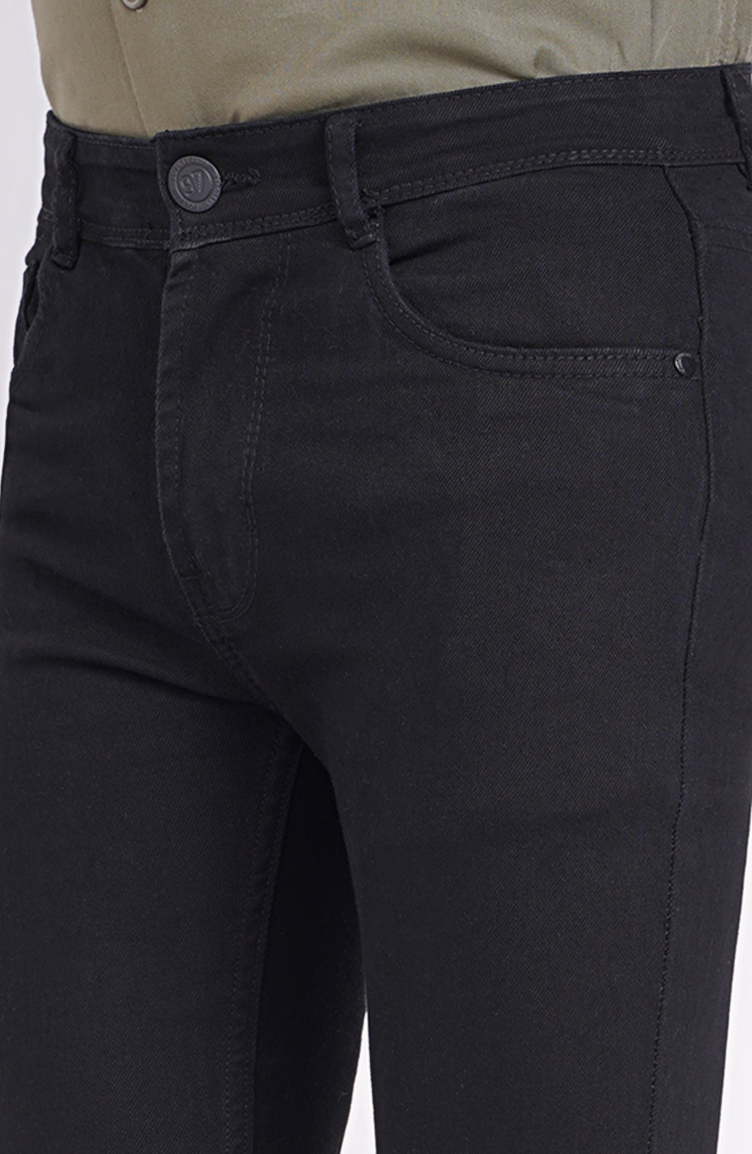 MDJ601422-SKINNY FIT DENIM-BLACK – Leisure Club Official