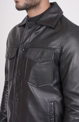 Leather Aviator Jacket