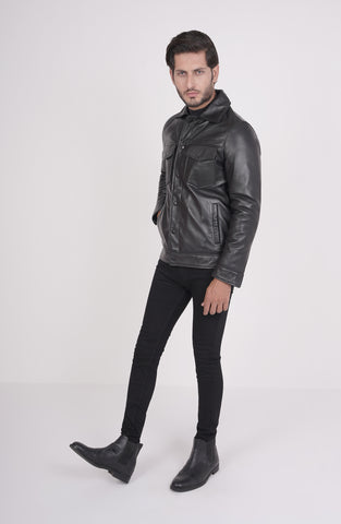 Leather Aviator Jacket