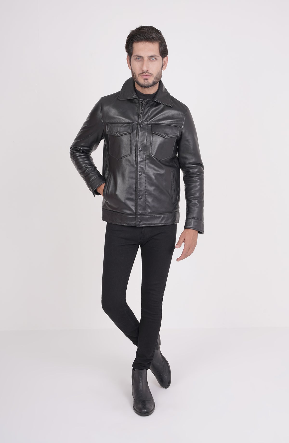 Leather Aviator Jacket