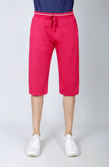 Plain Shorts In Knit-Tango-Red