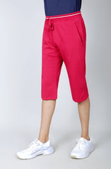 Plain Shorts In Knit-Tango-Red