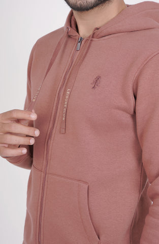 Zip Hoodie In Fleece