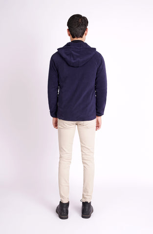 Fleece Hoodie In Navy