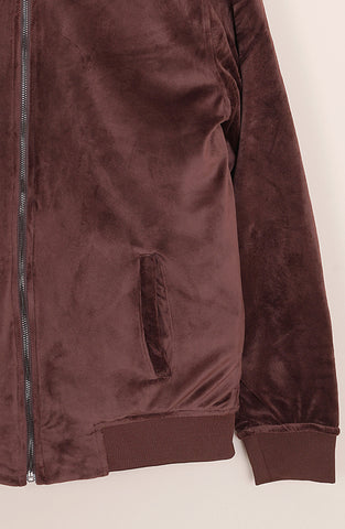 Velour Jacket In Brown