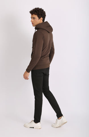 MKJ603A421 SHERPA HOODIE BROWN Leisure Club Official