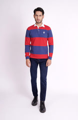 Rugby Polo In Bold Stripes