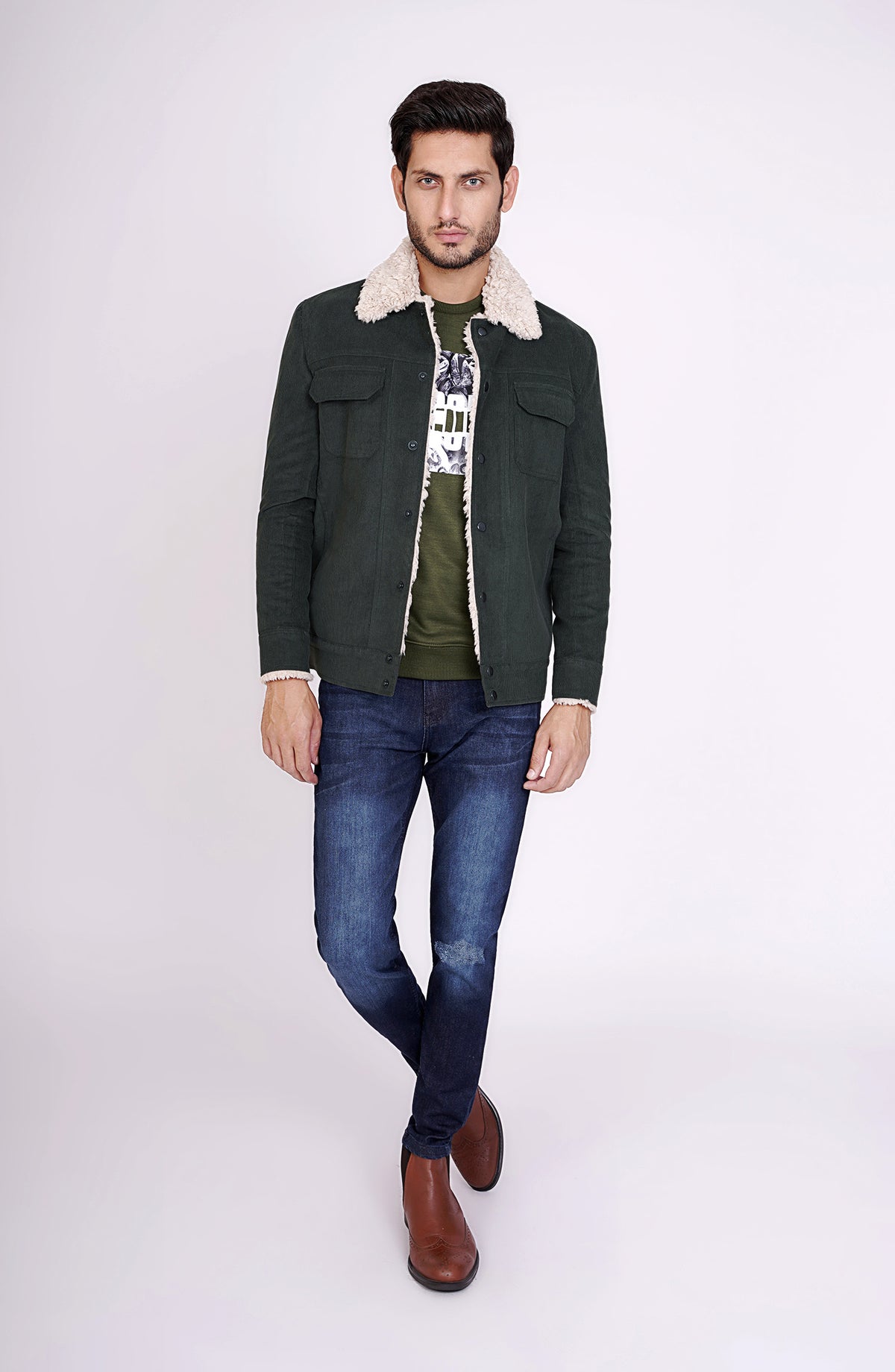 Coudroy Jacket In Green