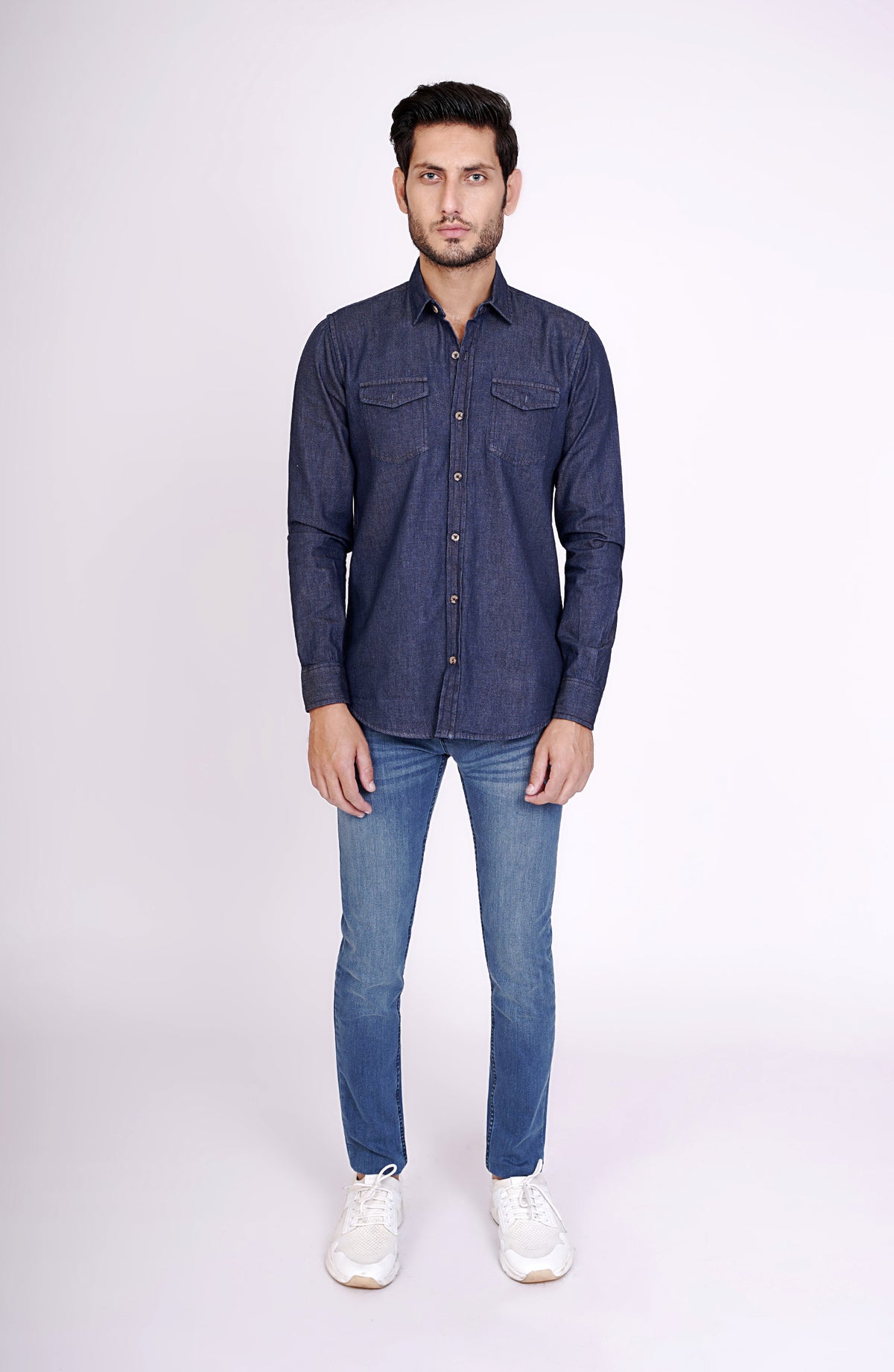 Rinse Wash Denim Shirt