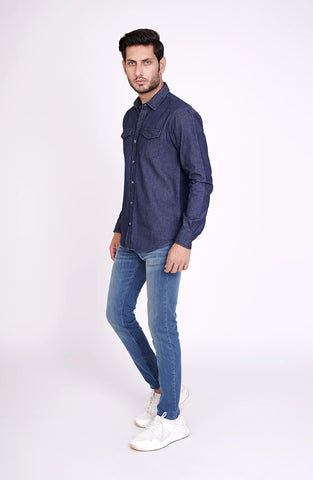 Rinse Wash Denim Shirt