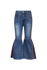 Side Tape Flared Jeans