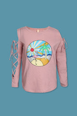 Sun Kissed Flamingo Top