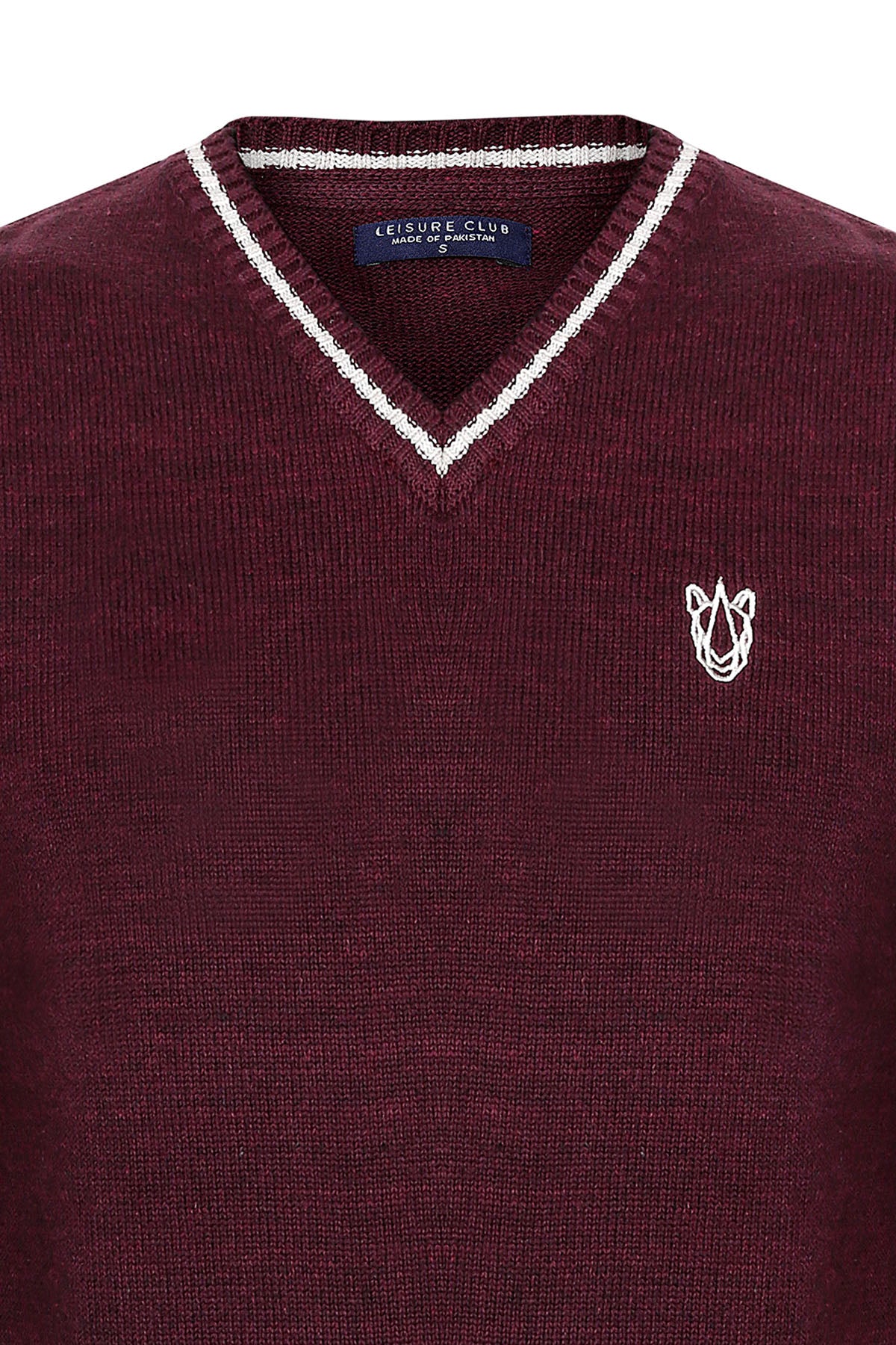 Buy MEN LEVEL MAROON SLEEVELESS SWEATER Online in Pakistan On  at  Lowest Prices